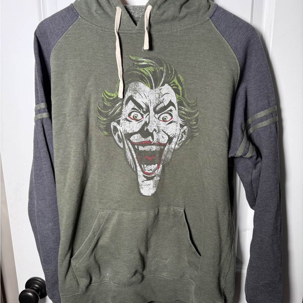 🃏 Vintage Joker Hoodie M DC Comics Graphic Pullover